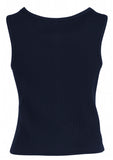 Ladies Peaked Vest with Knitted Back