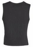 Mens Peaked Vest with Knitted Back