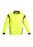 Mens Hi Vis L/S Aztec Polo