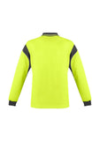 Mens Hi Vis L/S Aztec Polo