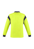 Mens Hi Vis L/S Aztec Polo